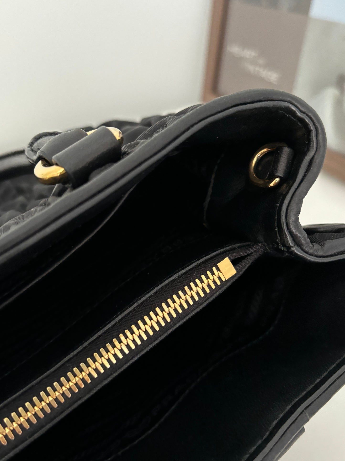 Prada Tessuto Gaufre in Nero black
