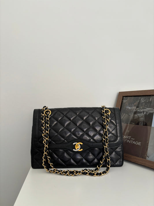 Chanel Paris Limited Two-tone CC Classic Double Flap