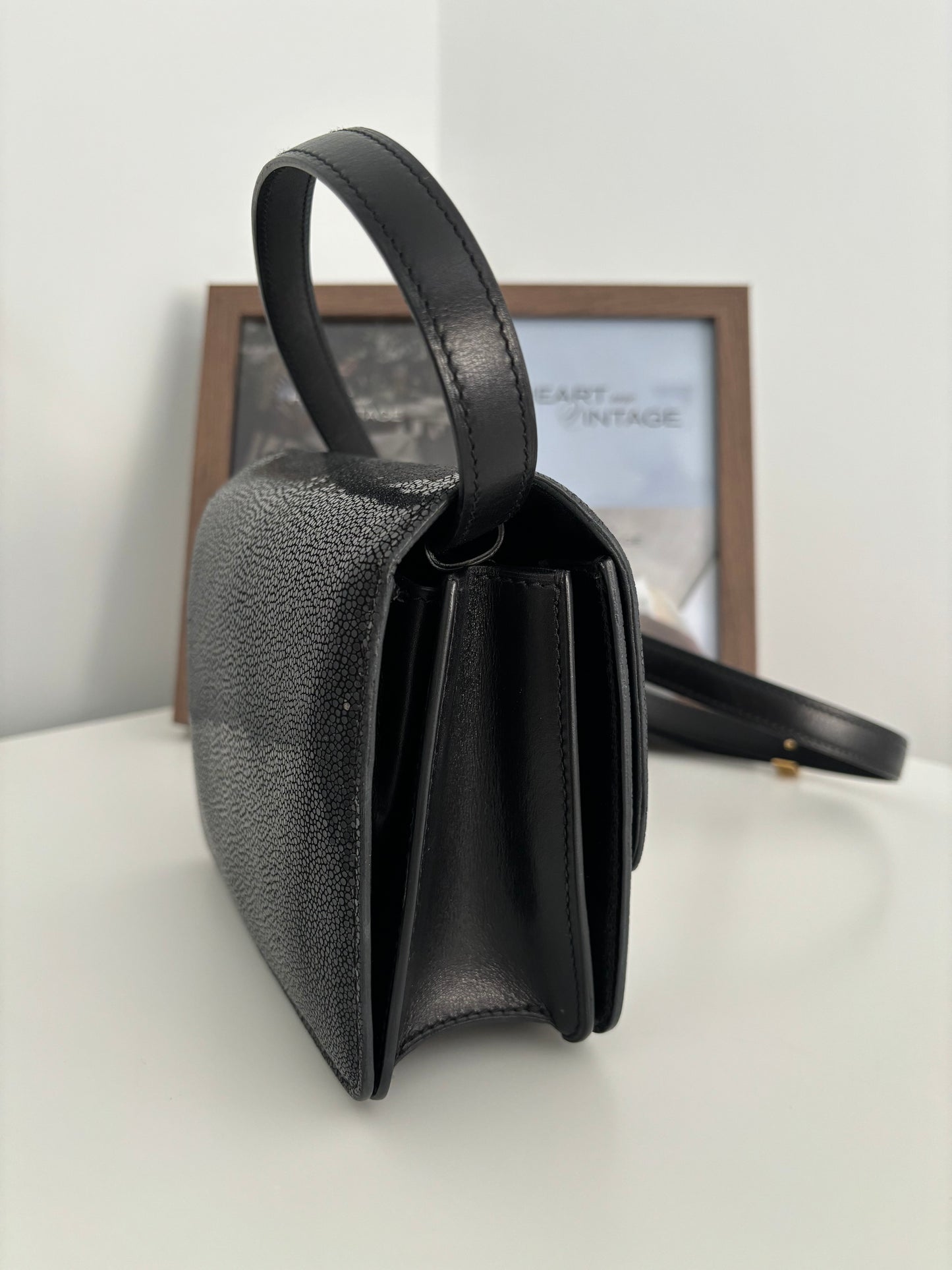 Celine Teen Box Bag in Stingray Leather *RARE*