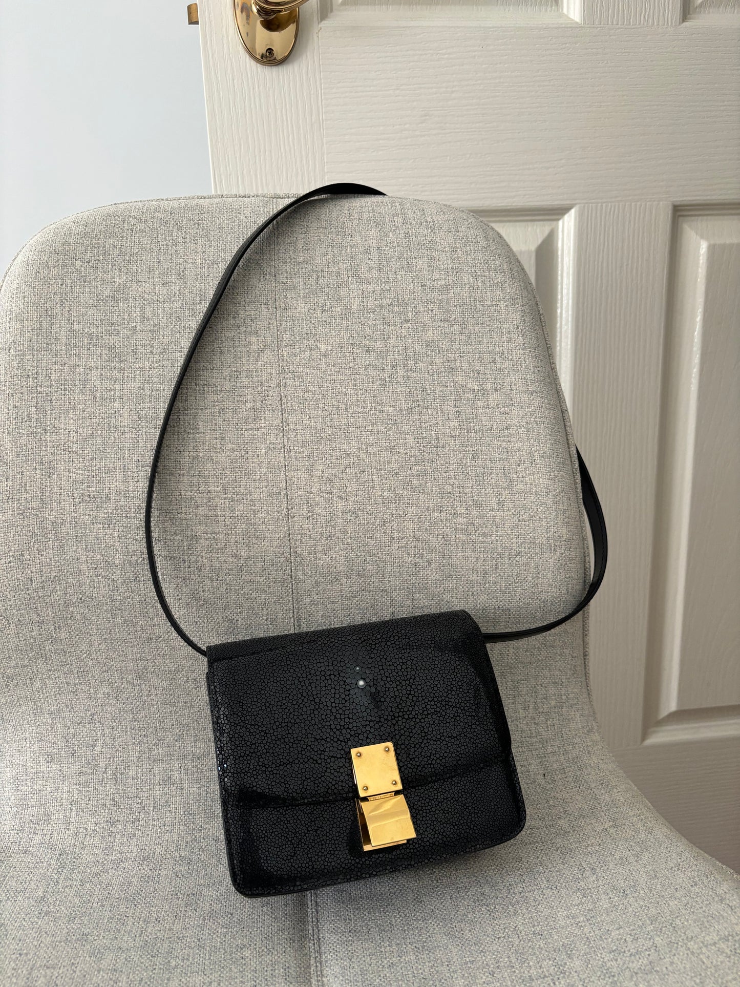 Celine Teen Box Bag in Stingray Leather *RARE*