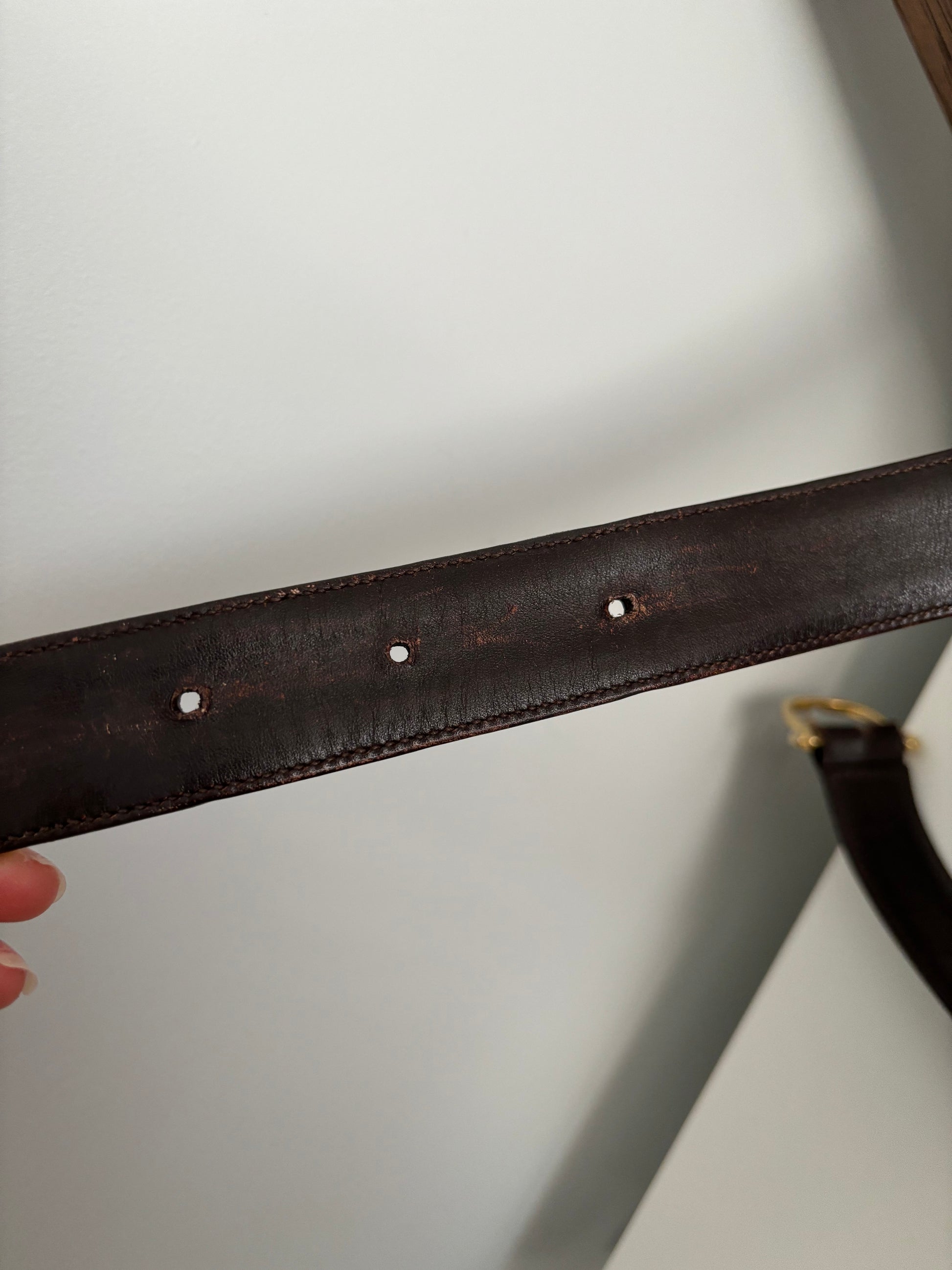 Scratches on inner side of strap 