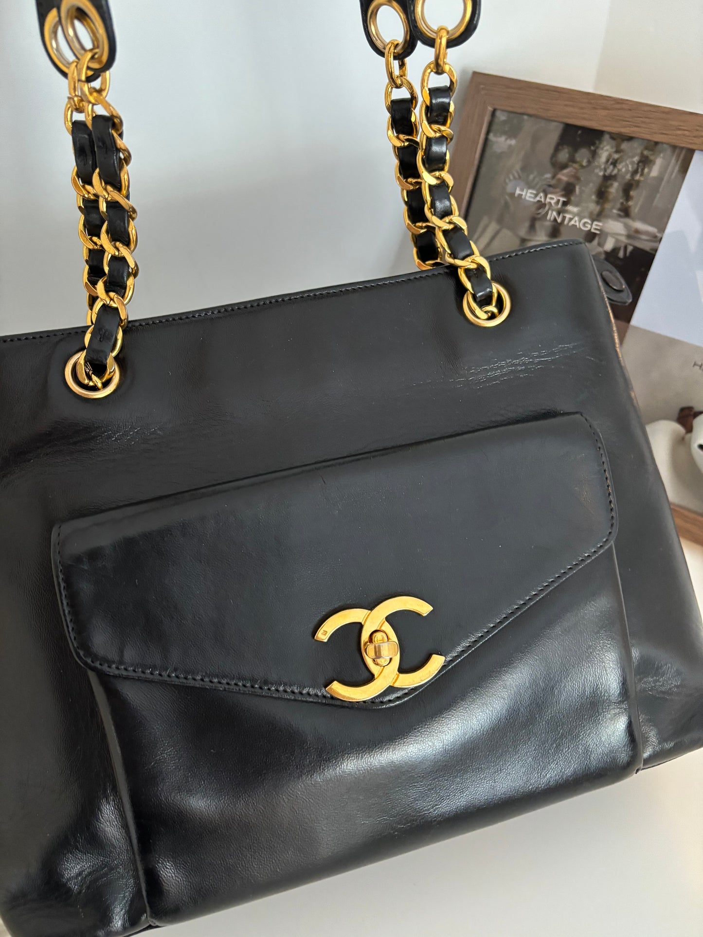 Chanel Lambskin Tote bag with 24k plated GHW