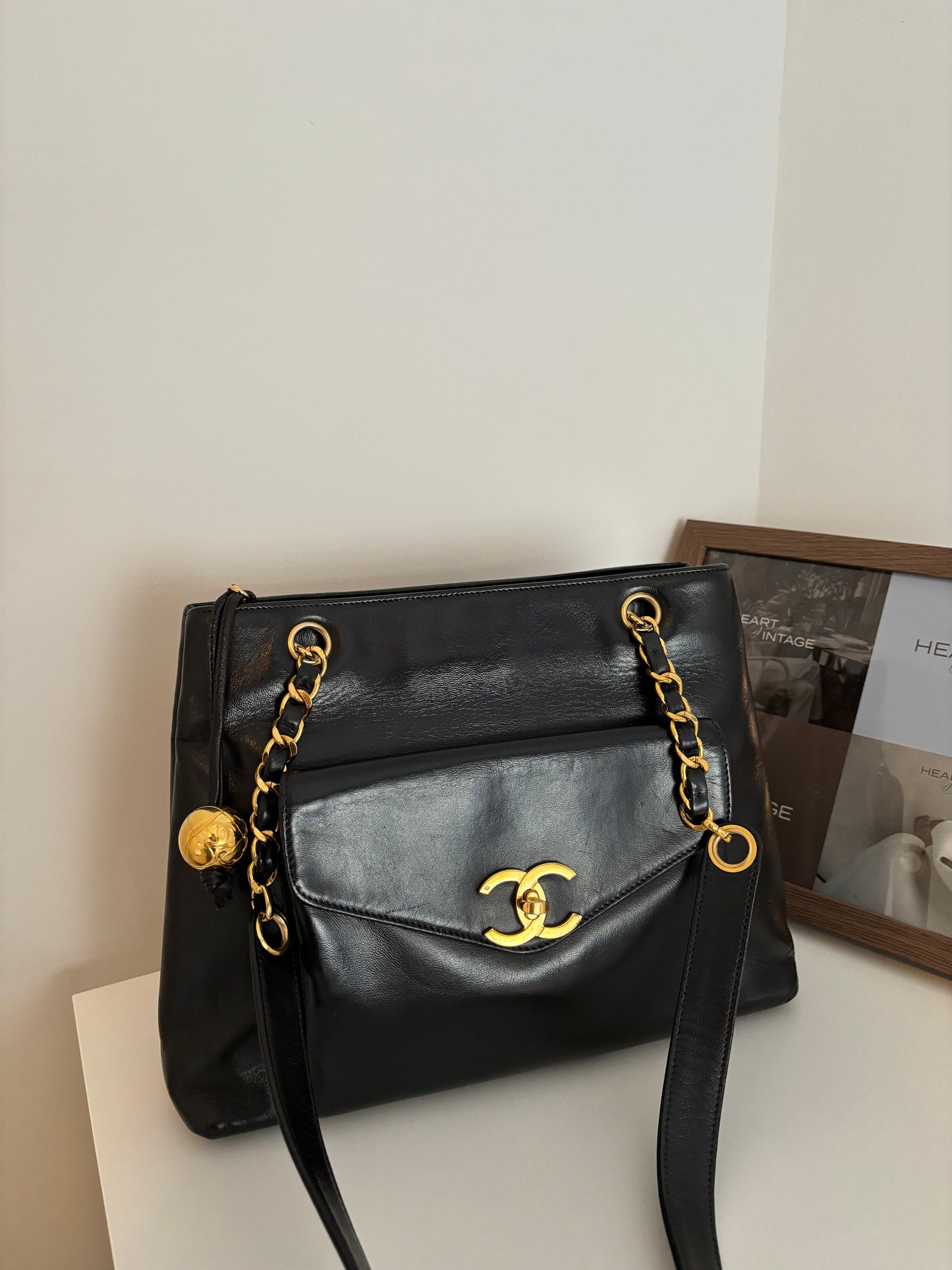 Chanel Lambskin Tote bag with 24k plated GHW