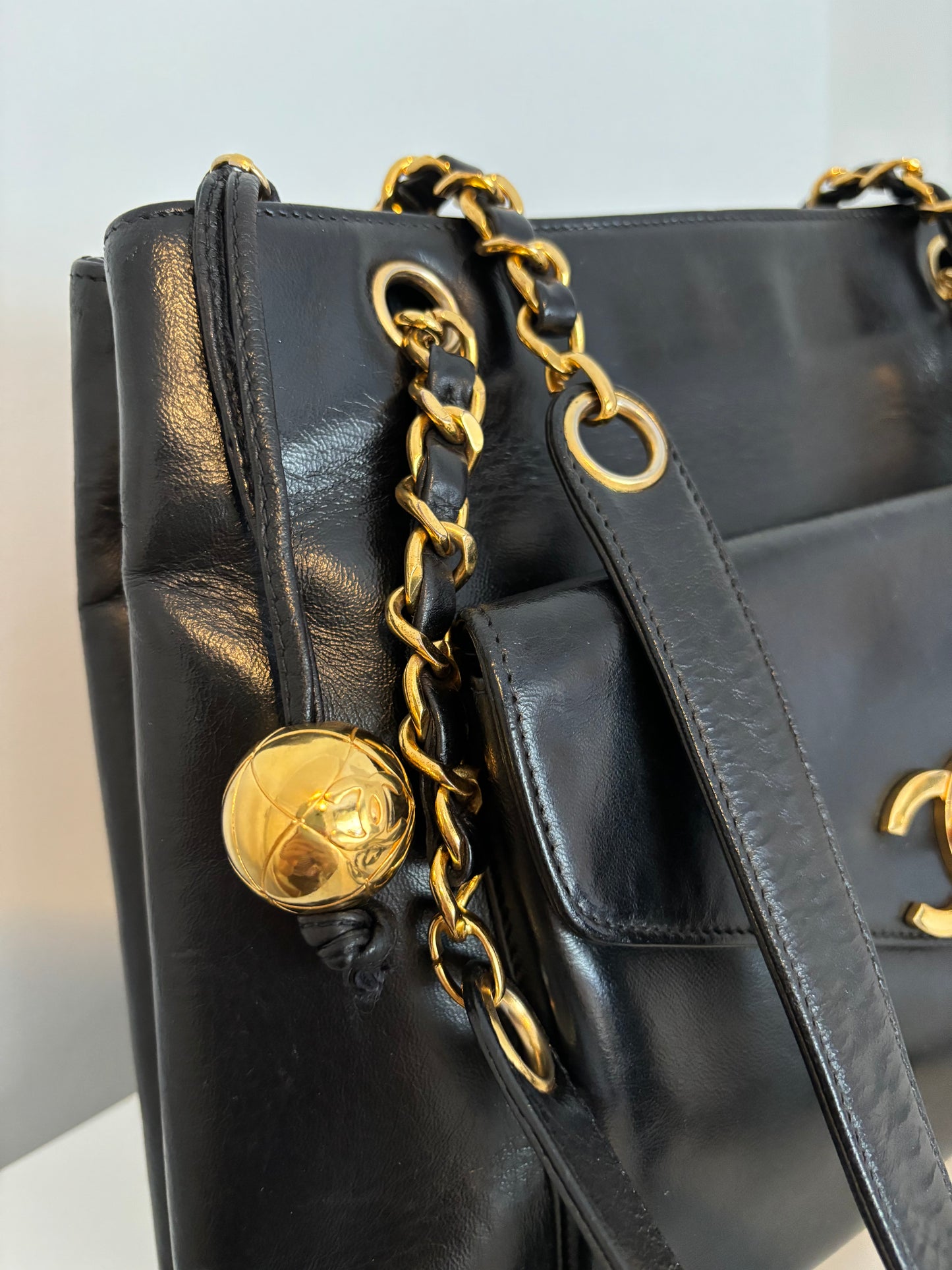 Chanel Lambskin Tote bag with 24k plated GHW