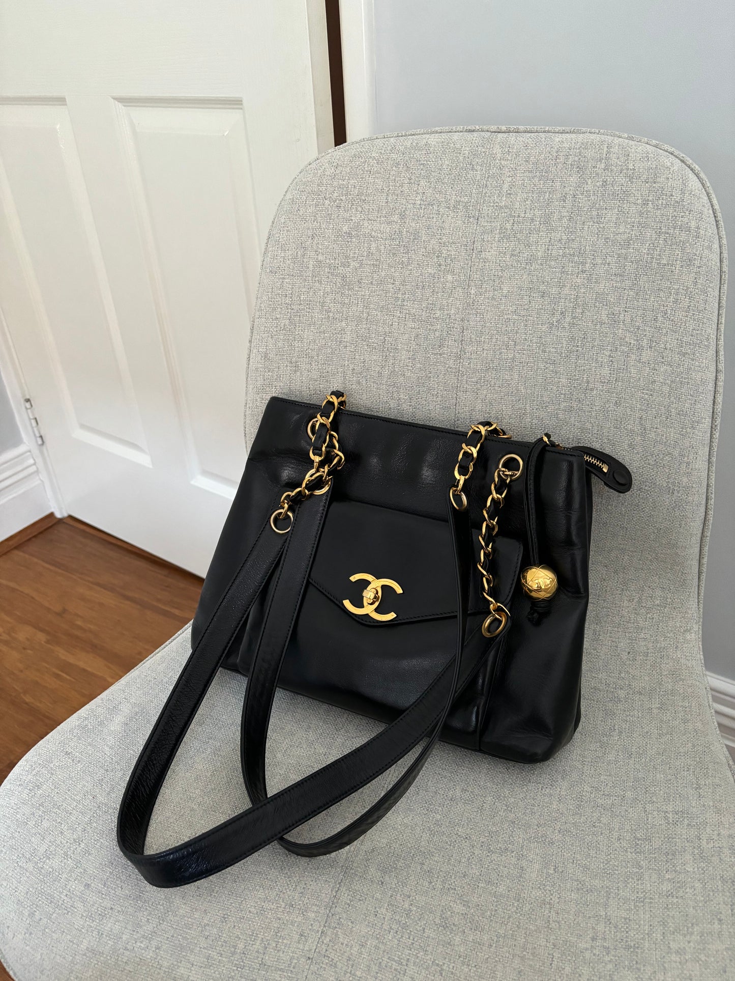 Chanel Lambskin Tote bag with 24k plated GHW