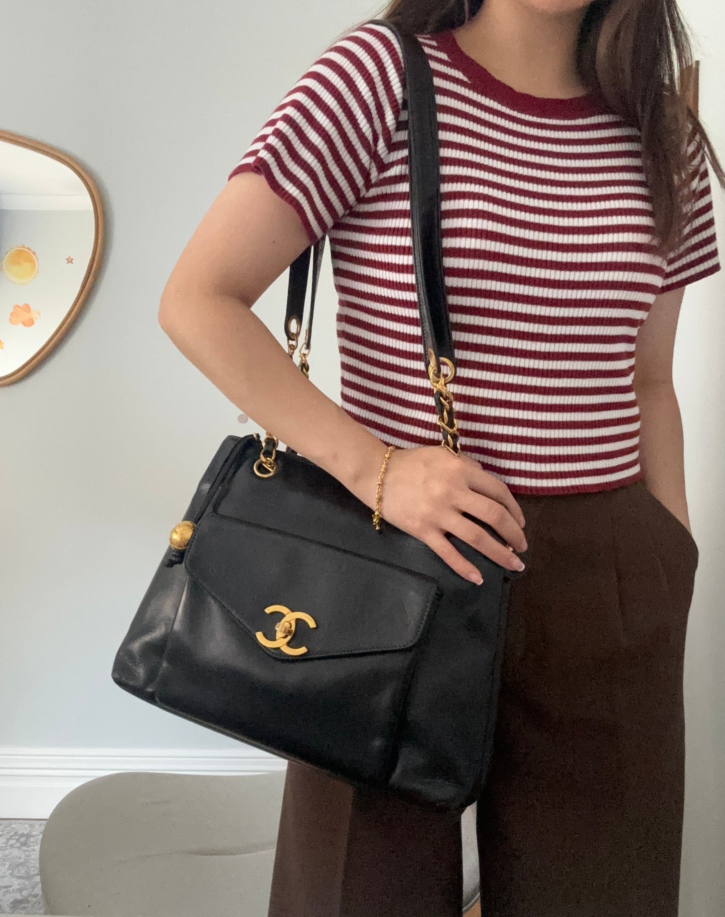 Chanel Lambskin Tote bag with 24k plated GHW