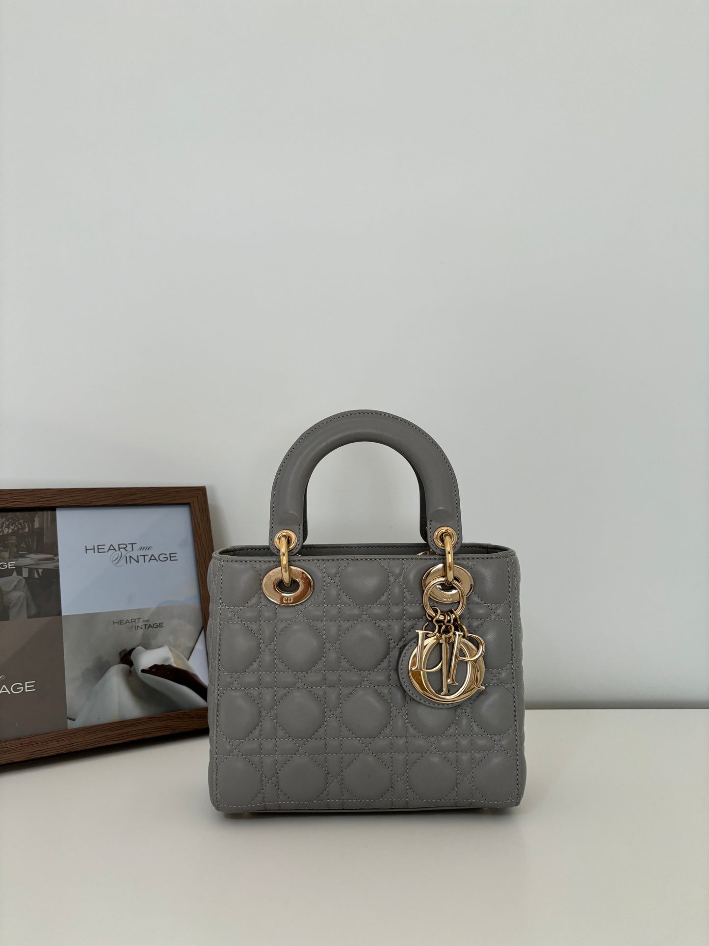 Lady Dior Small Gray with LGHW