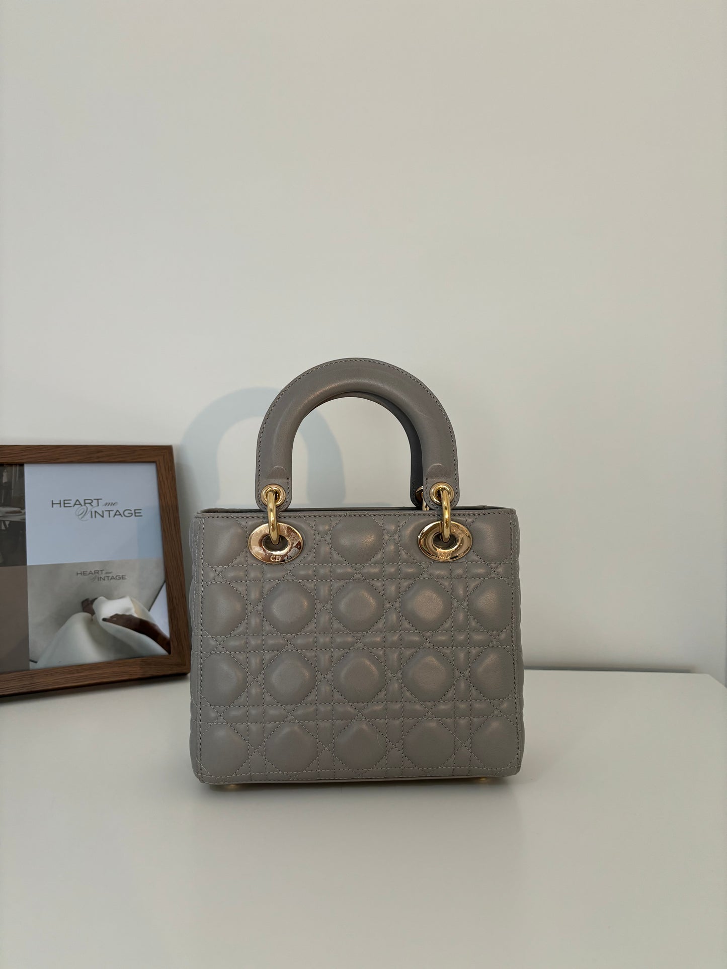 Lady Dior Small Gray with LGHW