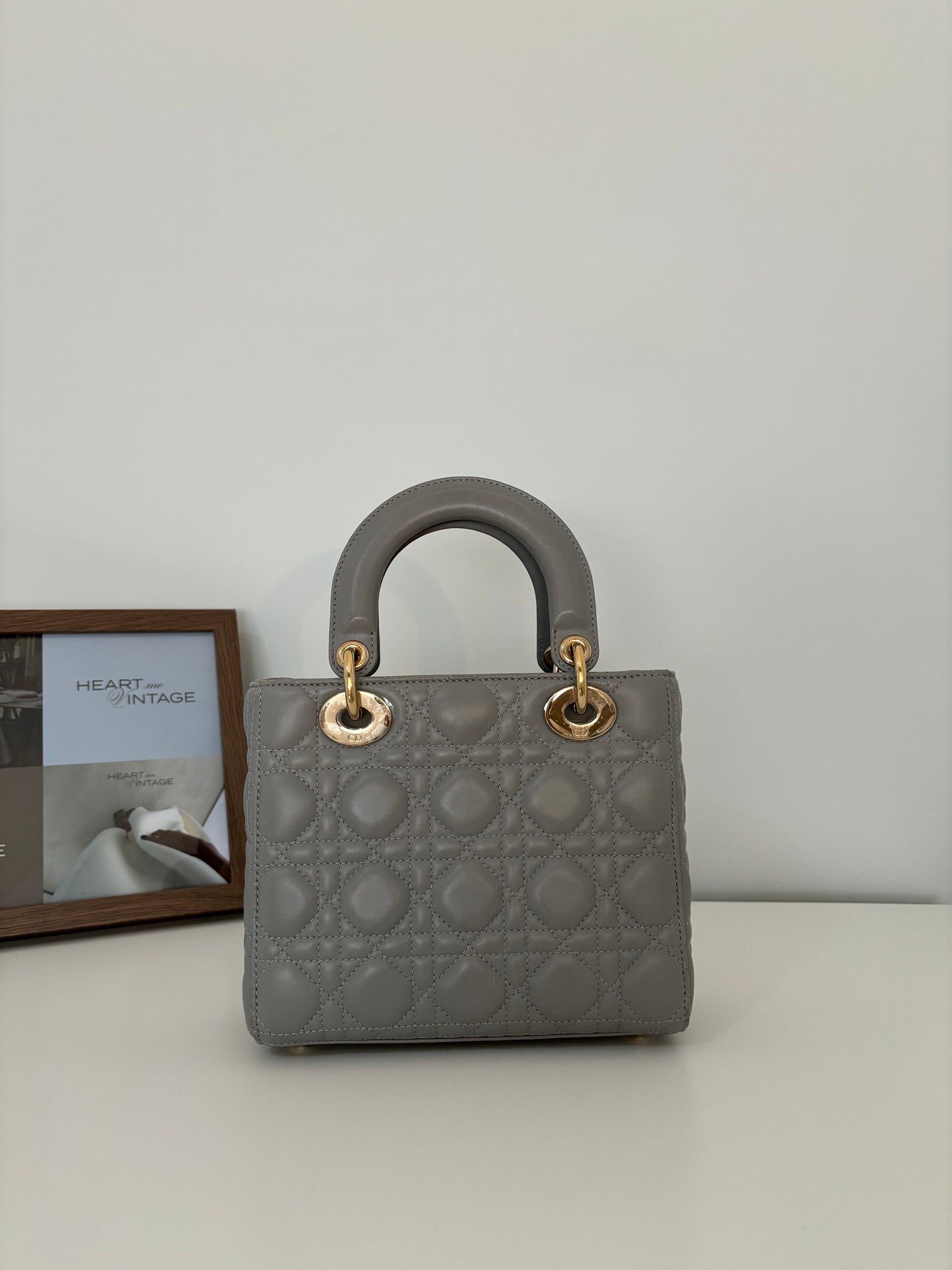 Lady Dior Small Gray with LGHW