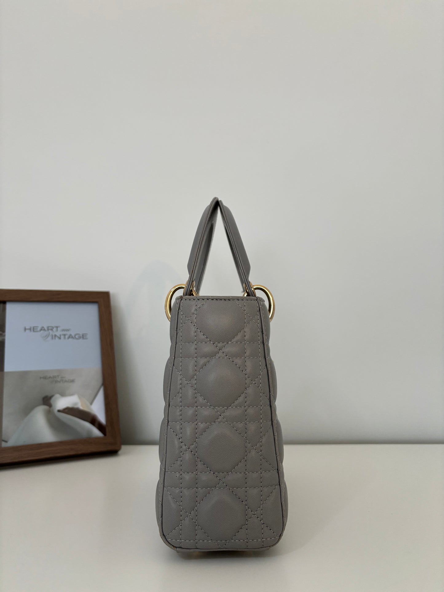 Lady Dior Small Gray with LGHW