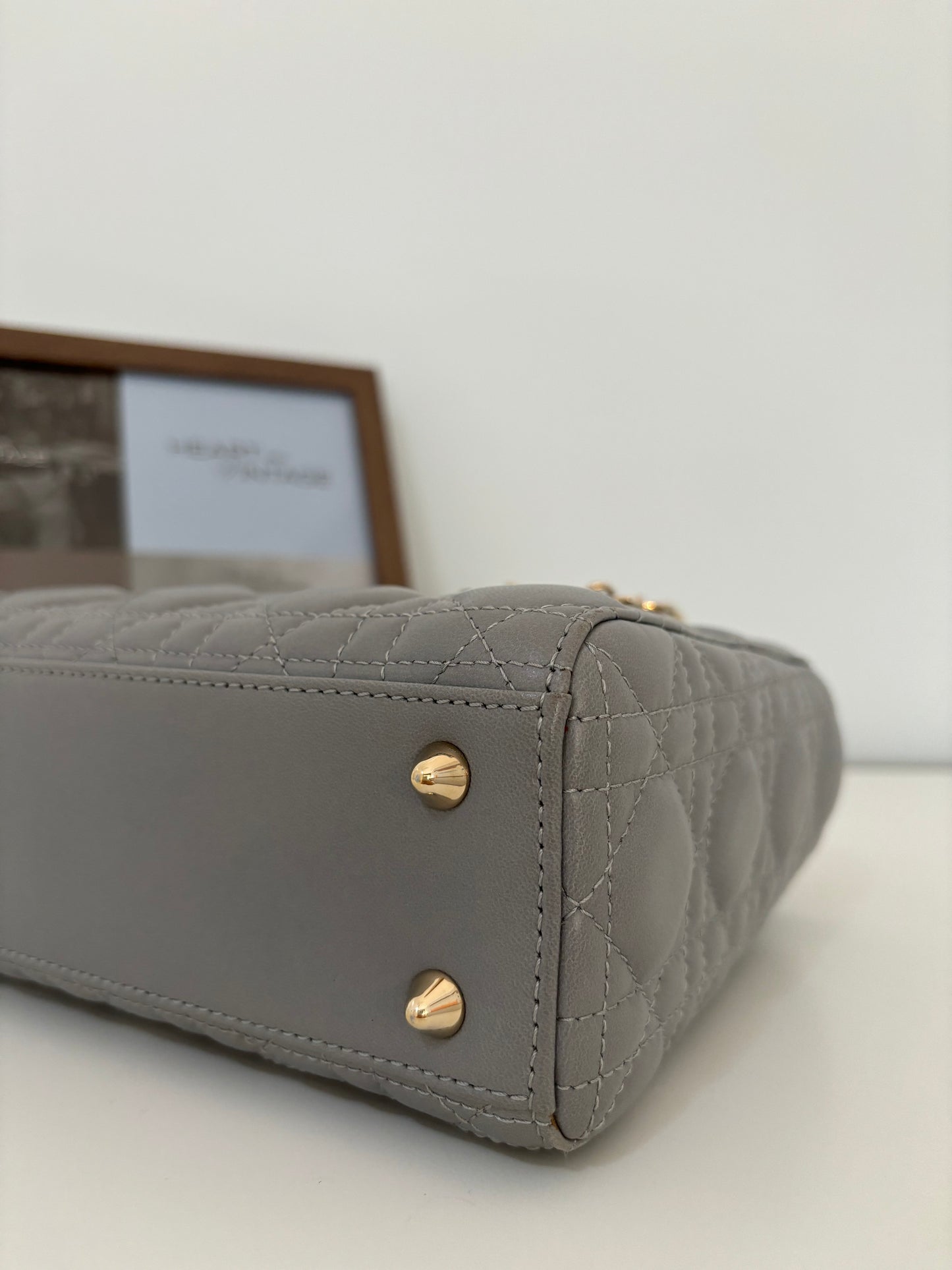 Lady Dior Small Gray with LGHW