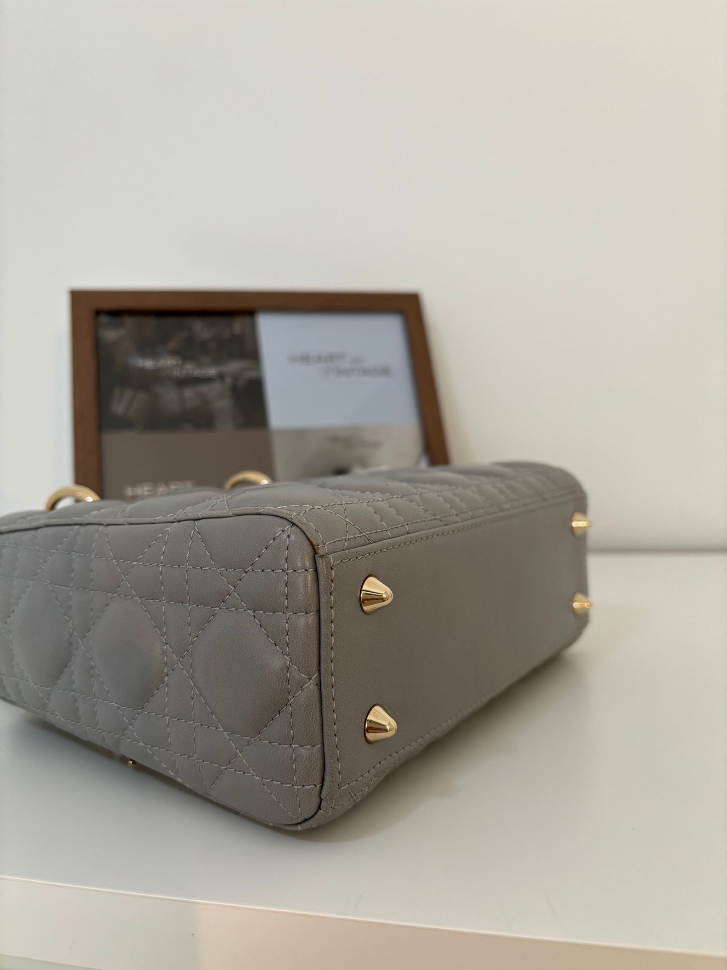 Lady Dior Small Gray with LGHW