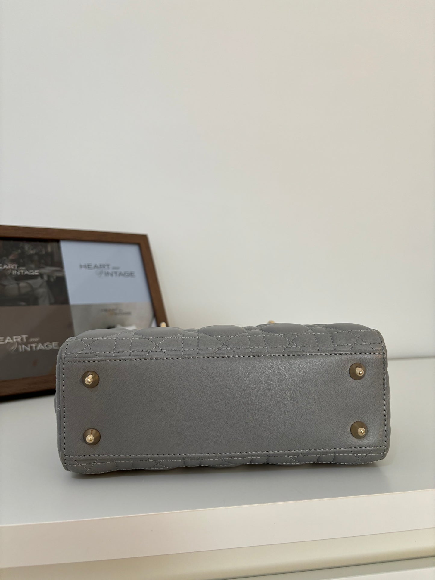 Lady Dior Small Gray with LGHW