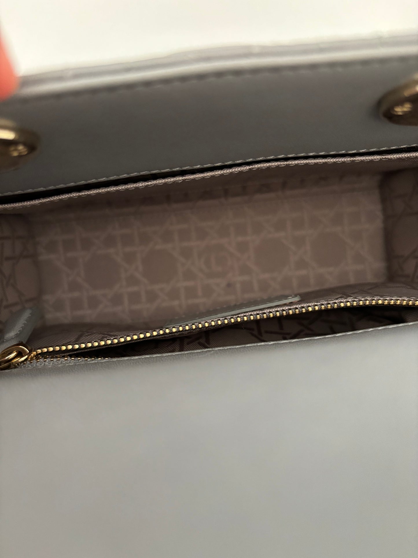 Lady Dior Small Gray with LGHW