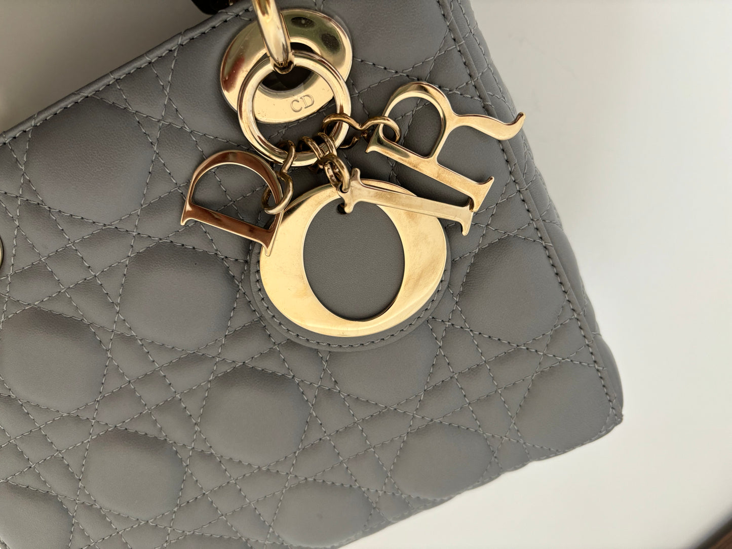 Lady Dior Small Gray with LGHW