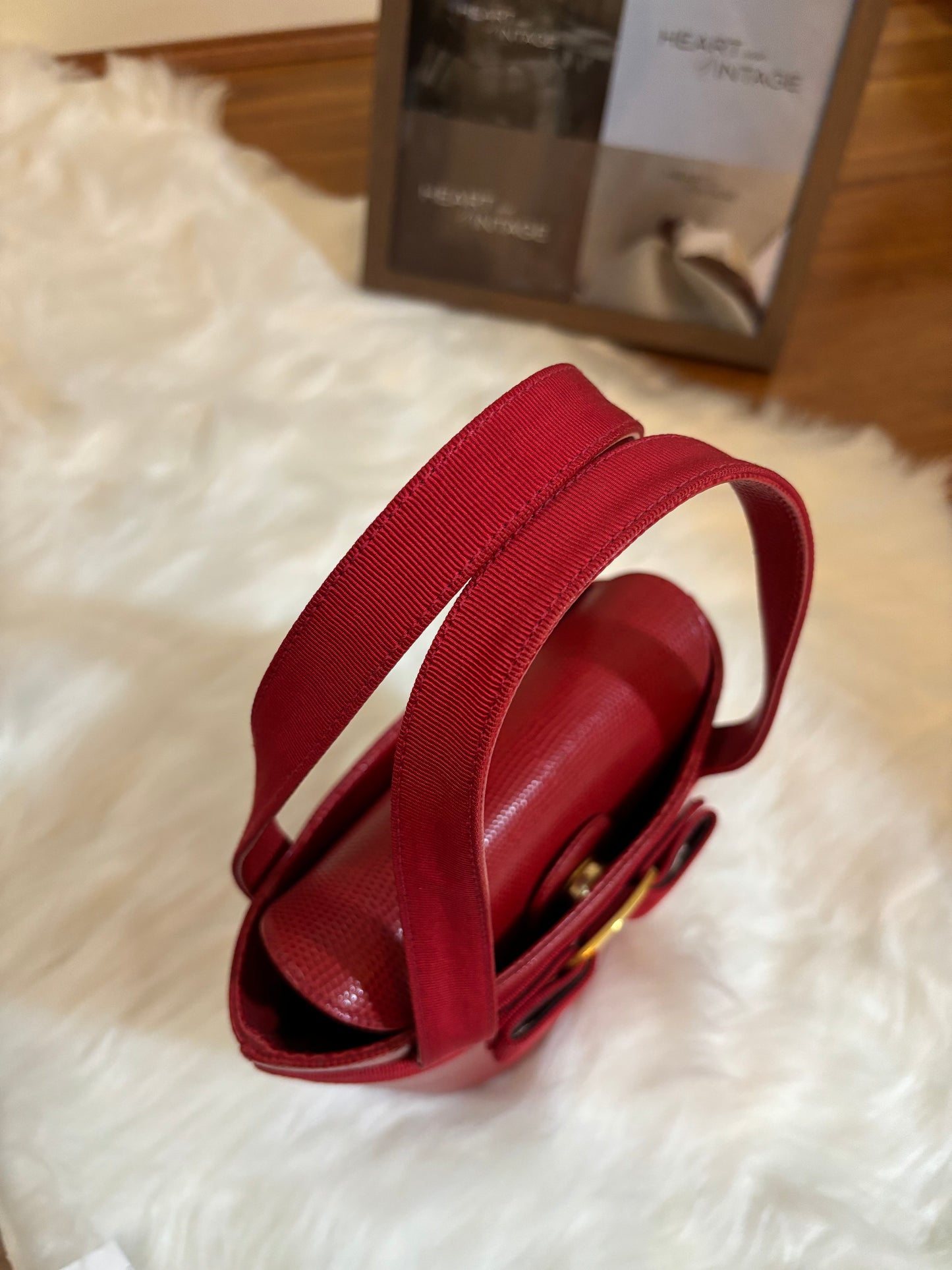 Salvatore Ferragamo Grained Leather Mini Bucket Bag